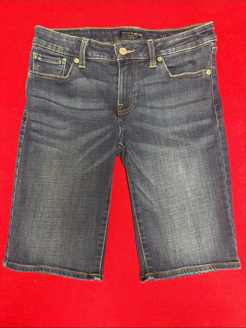 ⭐️ 2 for $15. Lucky Brand Indigo Blue Denim Bermuda Shorts